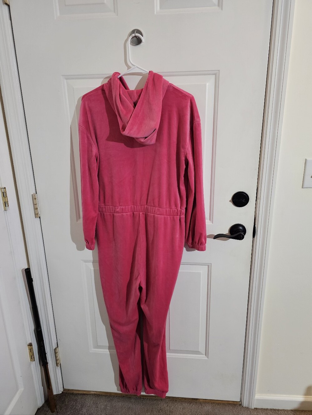 Juicy Couture Hot Pink Hooded One-Piece Jumpsuit With Hood - Picture 6 of 9